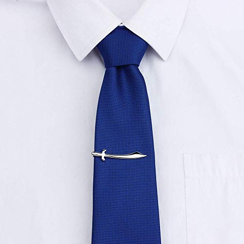 HAWSON 2 inch Tie Clip for Men-Novelty Sport Necktie Bar Clip,Tie Pin,Special Interesting Gift for Men - style: Scimitar