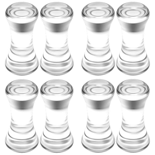 6G to 30MM Gauges for Ear Acrylic Double Flared Saddle Solid Tunnels Plugs 4MM- 30MM Ear Expander Gauges Stretcher Flesh Earrings Body Piercing Jewelry for Women Men (Black White Clear) - color: Clear, size: 4G Tunnels