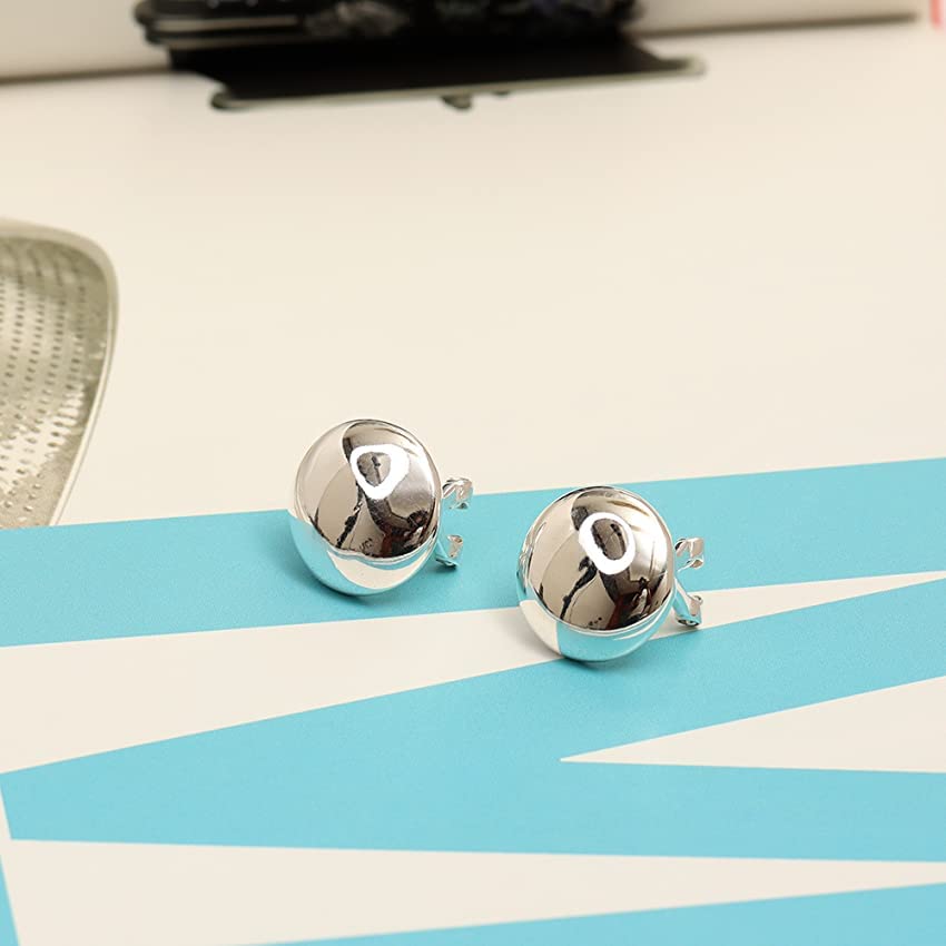 LeCalla 925 Sterling Silver Stud Earrings for Women | Pierced Omega Back Earring | Omega Earrings Jewelry Gift for Her, Wife | Daily Wear & Special Occasion Earring - color: Omega Back 01