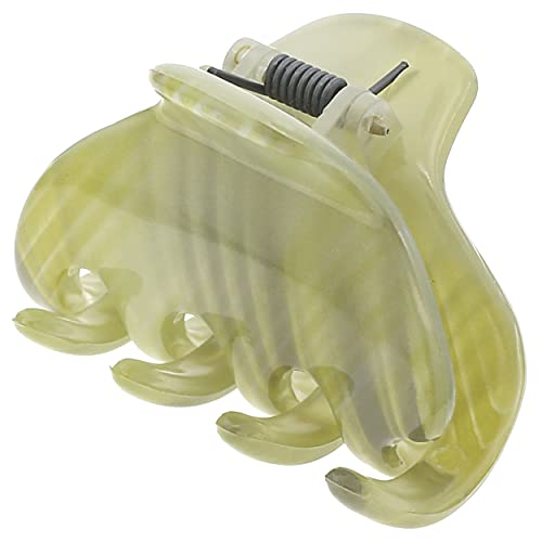 Camila Paris CP3196 French Small Hair Clips for Women, 1.75" Small Claw Clip Fashion Styling Mini Hair Clip Accessories for Women, Strong Hold No Slip Grip Cute Claw Clips, Made in France - color: Gray & Green 1.75"