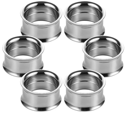 Cisyozi 12G-50mm Double Flared Gauges for Ears 316L Surgical Steel Internally Threaded Tunnels Plugs Earrings Hollow Ear Gauges Piercing for Women Men Silver Black Gold - color: Silver, size: 3 Pairs:18mm = 11/16 inch