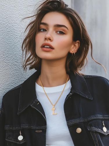 U7 Crown Initial Necklace Men Women, Bling Diamond A-Z 0-9 Letter Pendant with Wheat Chain, Silver/Black/Gold Plated CZ Alphabet Number Hip Hop Jersery for Father Husband - color: a. Gold, size: 12. L