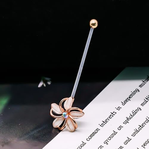 VERAMI 14G 38mm Pregnancy Belly Button Rings Flexible Bioplast Long Bar Flower Belly Rings for Maternity Clear Navel Piercing Retainer - color: Rose Gold-pink flower