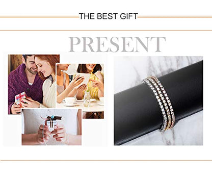Tennis Ankle Bracelet Anklet for Women - color: Golden