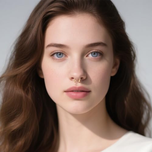 D.Bella 22G 20G 18G 16G 14G 12G 10G 8G 6G 4G 2G 0G 00G Surgical Steel Nose Septum Horseshoe Hoop Eyebrow Lip Navel Belly Nipple Piercing Ring Helix Tragus Daith Rook Captive Earrings Replacement Spikes - color: A8 -4pcs, Rose Gold & black, size: 16g,10mm