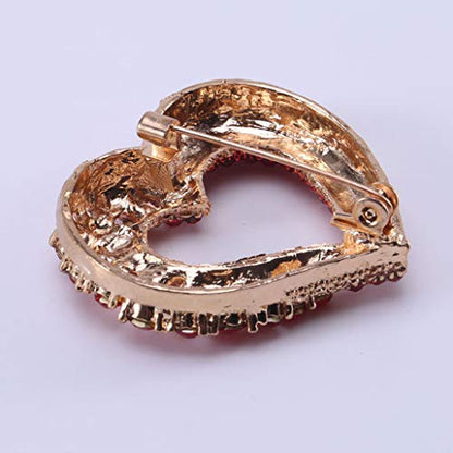 Brooch Pins for Women Girls Fashion Flower Crystal Rhinestone Pearl Jewelry - color: Color 1