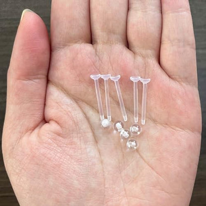 8G/10G/12G/14G/16G/18G Flexible Clear Flat Tongue Nipple Retainer