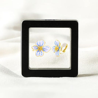 Clip on Earrings Women, 14K Gold Plated Earrings for Sensitive Ears, Fashion Women's Earrings Jewelry Birthday Gift for Wife Grandma Daughter Girls on Christmas Thanksgiving - color: Blue Gradient Earrings