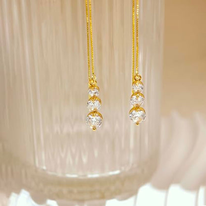 Pearl Earrings for Women Trendy, 14k Gold Plated Freshwater CZ Leaf Pearl Dangle Drop Gold Earrings Lightweight Hypoallergenic Stud Earring Bridesmaid Wedding Gold Jewelry for Women Gifts - style: style 5