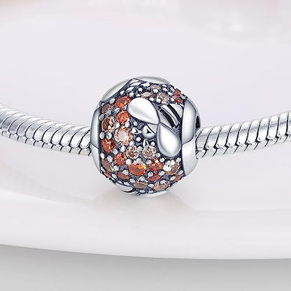 925 Sterling Silver Charms for Bracelets Necklaces Dangle Pendant With 5A Cubic Zirconias Bead Charm for Women DIY Jewelry - style: Bee Bead Charm