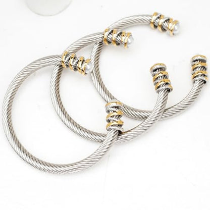 18K Gold Bangle Bracelets for Women 925 Sterling Silver Bracelets Bracelets Adjustable Boho Bracelets Stackble Cuff Bangle Bracelets for Men Women Chunky Gold Bangle Open Cuff Bracelets Christmas Gift - color: Bracelets-05