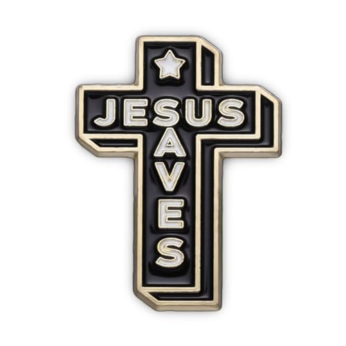 Enamel Pins, Cute Pins for Backpacks, Hat Pins, Novelty Brooch Pins, Backpack Pins, Lapel Pins for Men, Women, Girls, Boys. For Lanyard, Bags, Hats, Caps, Clothing - color: Jesus Saves