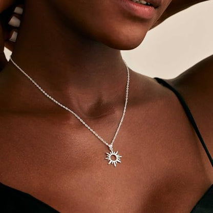 CHESKY Layered Necklaces for Women Trendy, Dainty 14k Gold Plated Pendant Necklace Layering Necklace for Women Non Tarnish Hypoallergenic Sun Gold Necklace Stack Gold Jewelry for Women Gifts - style: Sun-SL