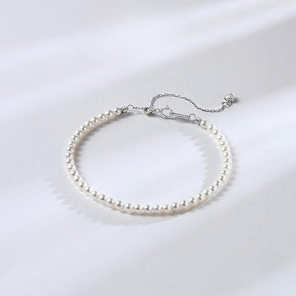 White Genuine Freshwater Cultured Pearl Necklace For Women And Men | Full Sizes from 3mm to 14mm Freshwater Pearls, AAA Grade & Above, A Love Gift Choice For Anniversaries And Birthdays - size: 4-5mm Pearl Set