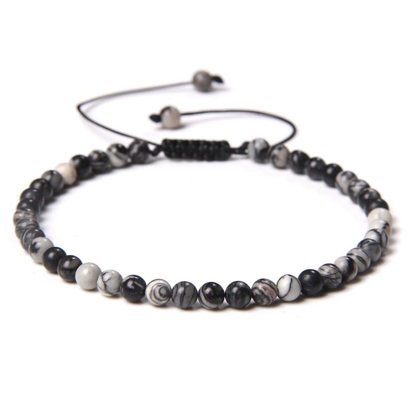 Healing Crystal Bracelets for Women Men Natural Stone Beaded Stretch Bracelet Handmade Gemstone Reiki Spiritual Jewelry Gifts