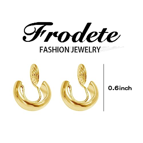 Claw Earrings 14K Gold Plated Cuff Earrings Hypoallergenic Wrap Ear Cuffs Earrings Half Hoop Stud Earrings Jewelry Gifts - color: GD1