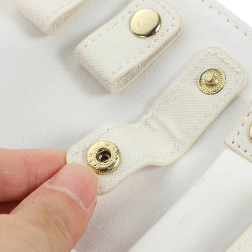 Hemobllo Travel Jewelry Organizer Roll up Bag for Jewelry Storage with Lint-free Interior Simple Appearance and Easy Storage for Travel Use