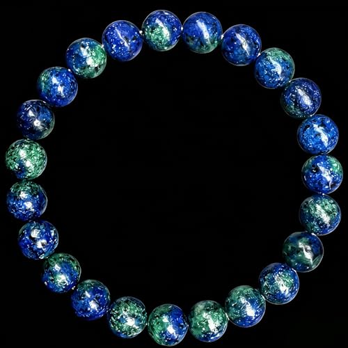 Amethyst Bracelet for Women Men, Elegant Handmade Natural Gem Stone Round Beaded Stretch Elastic Adjustable Healing Bracelets 8mm Gifts - color: AL-0144, size: Medium