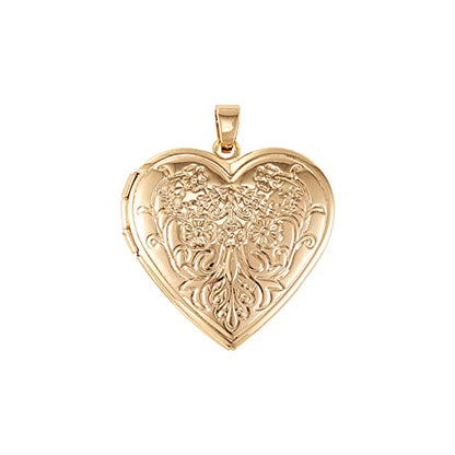 LiQunSweet 10 Pcs Sweet Heart Pendant Brass Locket Box Charms Photo Frame Memorial Collection Charms for Necklaces Jewelry Making - 29x28.5mm - color: Heart Locket Pendant_29x28.5mm