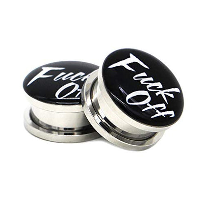Ear Gauges Plugs Stretching Surgical Steel Piercing Jewelry 4pcs 2g-1" - style: Gauge:9/16"(14mm)