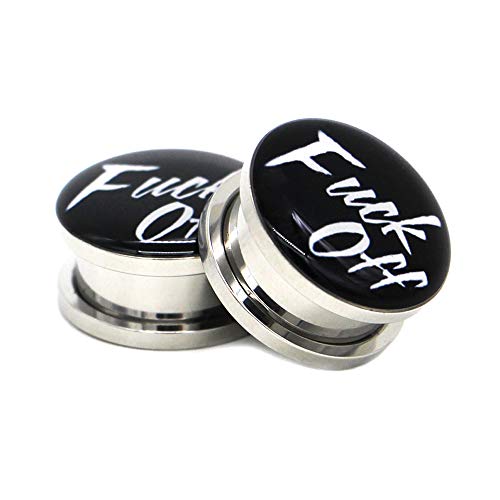 Ear Gauges Plugs Stretching Surgical Steel Piercing Jewelry 4pcs 2g-1" - style: Gauge:1"(25mm)