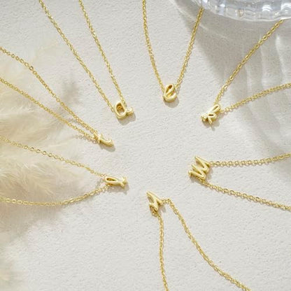 Initial Necklaces for Women Trendy, Dainty Gold Letter Necklace Tiny A-Z Pendant, 14K Gold Plated Cute Personalized Name Chain Fashion Accessories Gold Jewelry Birthday Gifts for Her - color: d