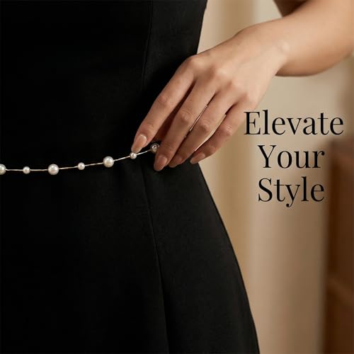 Waist Chain for Women - Silver Body Chain Crystal Body Jewelry, Stylish Adjustable Belt for Summer Beach Bikini Rave Festival Outfit Accessories - color: Gold-3