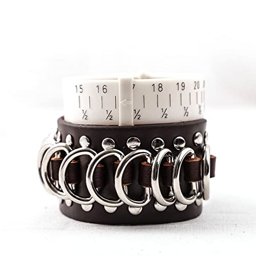 Eigso Punk Leather Studded Rock Bracelet for Men Women Gothic Rivets Y2K Black Wristband for Man Woman - color: Black