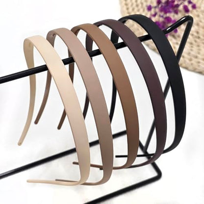 6pcs Square Sunglasses Headbands for Women & Girls No Pressure Headband | Neutral Color Hairband Non Slip with Teeth