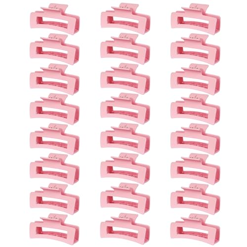 Hair Claw Clips,Hair Clips For Women,Large Hair Claw Clips For Thick Hair,Nonslip Matte Hair Clips Hair Accessories Women Girl Birthday Christmas Gift (24 Pink) - color: 24 Pink