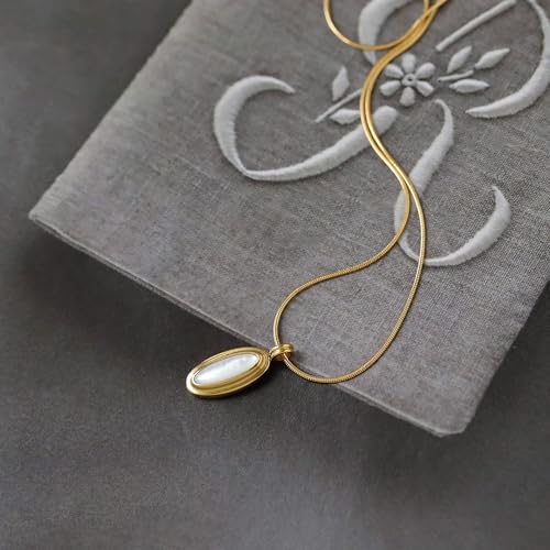 Tiger Eye Necklace, 14K Gold Natural Stone Necklace for Women, Adjustable Vintage Necklace for Spiritual Jewelry - style: Fashion and Vintage