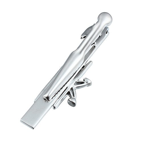 HAWSON 2 inch/ 2.2 inch Tie Clip for Men, Novelty Tie Bar Clip for Men and Boys, Interesting Tie Clip for Party - color: Airplane