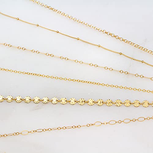 Dainty Gold Chain Anklet, Dew Drops Anklet, Beaded Chain Anklet, Gold Anklet, Dainty Anklet, Thin bracelet, Delicate Anklet, satellite anklet