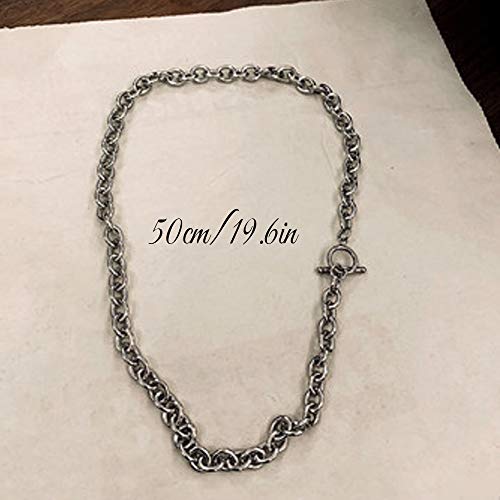 Dainty Unique Punk Layering Chain Choker Necklace Boho Jewelry Set Layered Pendant Statement Chunky Chain Necklace for Women Man