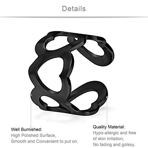 SCERRING Ear Cuff Fake Lip Helix Cartilage Clip On Wrap Earrings Non Piercing Earring Jewelry Set For Women Stainless Steel 15PCS - color: 15PCS - Black