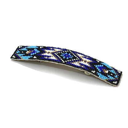 Beaded Hair Clips Native American Style Handmade Collection (Pattern 9) - color: Pattern 9