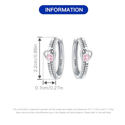 Floral Hoop Earrings 925 Sterling Silver with 14K Gold Plating – Lightweight CZ Flower Hoops | Hypoallergenic Jewelry for Women | Gift Box + Polishing Cloth - color: 22mm FOREVER LOVE earrings