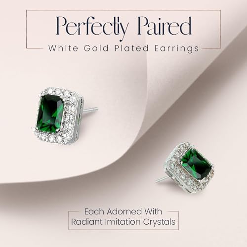 Jewelry Sets for Women Costume Jewelry Sets Wedding Jewelry Set with Necklace and Earring for Bride Bridesmaid Jewelry - color: Green