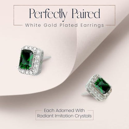 Jewelry Sets for Women Costume Jewelry Sets Wedding Jewelry Set with Necklace and Earring for Bride Bridesmaid Jewelry - color: Green