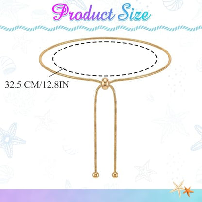 Sea Shell Starfish Anklet with Pearl Charms, Layered Heart Beach Statement Chunky Ankle Bracelet, Gold Tone Chain - color: Gold D