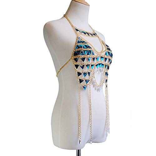 Women's Sexy Suit Body Chain - color: C-Gold Colour