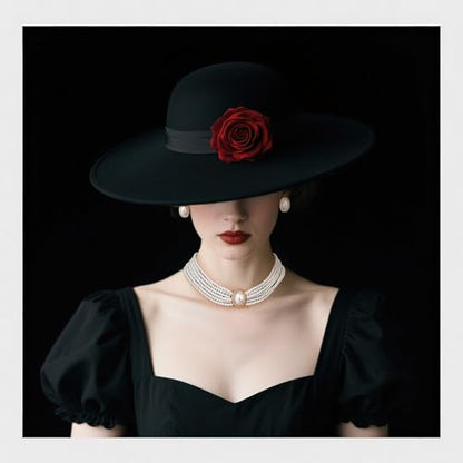 Vintage 1920s Costume Jewelry Multilayer Imitation Pearls Shiny Strand Choker Necklace Large Dangle Earrings for Women Wedding Halloween Cosplay Party Prom Accessories - style: Clip On