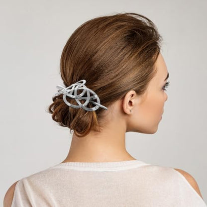 Minkissy Hair Clip, Vintage Irish Hair Slide Pin, Metal Knot Hair Clips, Viking Hair Barrettes for Women, Hair Accessory