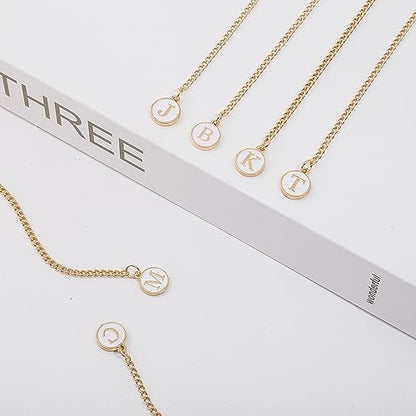 Letter Charm Accessories For Stanley Cup,Gold Initial Chain Water Bottle Name Id Charms for Tumbler,Yeti, Simple Modern Cups Handle - color: A-2