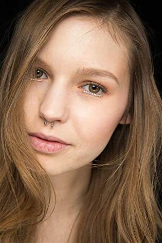 Longita Septum Rings Septum Jewelry 16g 18g Septum Ring Septum Piercing 20g Horseshoe Earring Hoop Lip Ring Silver Black Gold - color: silver+black+gold