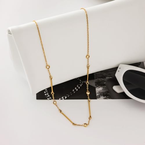 Unisex Celestial Gold Pendant Necklaces, Sun/Moon/Star/Angle Celestial Elements Unisex Choker Gold Lover Chains for Men and Women Jewelry - color: Layer - Gold Chain #3