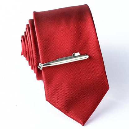 HAWSON Various Tie Clips for Men Unique, Funny Novelty Mens Tie Bar, Personalized Tie Pins for Men, Theme Wedding Party Gifts - style: Silver Submarine