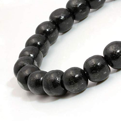 Eigso 6-8mm Wood Beads Bracelet Prayer Beads for Meditation Buddha Tibetan Bracelet for Men and Women - color: A1: 4PCS 8MM Gold Cross