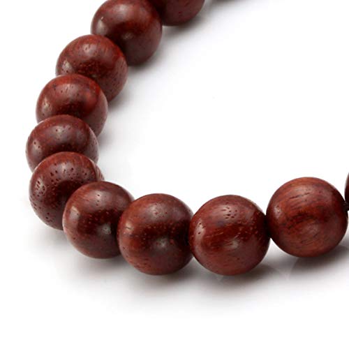 Eigso 6-8mm Wood Beads Bracelet Prayer Beads for Meditation Buddha Tibetan Bracelet for Men and Women - color: A2 : 3 Pcs