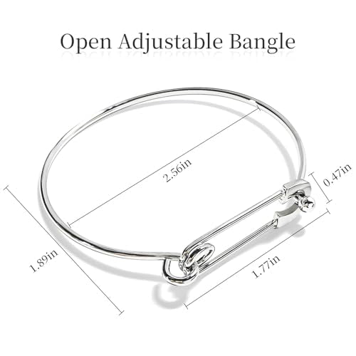 925 Sterling Silver Bracelet Plated Cuff Bangle Bracelet Fashionable Multi-layer Cross Wire Bangle Bracelet Open Adjustable Wide Cuff Bracelet for Teen Girls Fashion Jewelry - color: 15